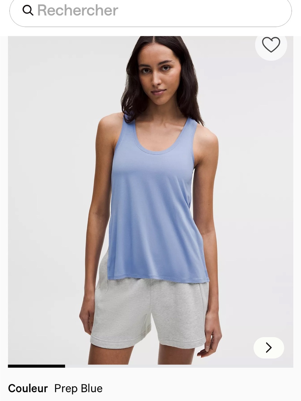 lululemon athletica Prep Blue Scoop Tank Top